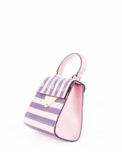 La Piscine Paris Sac à main trapèze bicolore fleuri Coccinelle*Femme Sacs