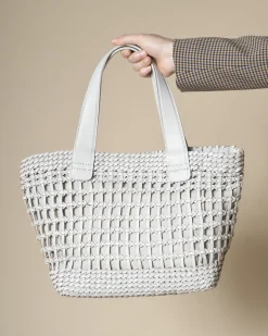 La Piscine Paris Sac à main tressé bi-matière Falorni*Femme Sacs