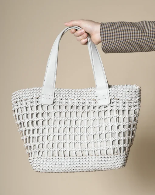 La Piscine Paris Sac à main tressé bi-matière Falorni*Femme Sacs