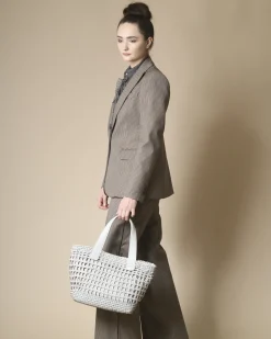 La Piscine Paris Sac à main tressé bi-matière Falorni*Femme Sacs
