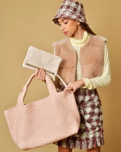 La Piscine Paris Sac cabas en cuir tressé Falorni*Femme Sacs