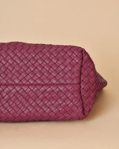 La Piscine Paris Sac en cuir tressé framboise Falorni*Femme Sacs