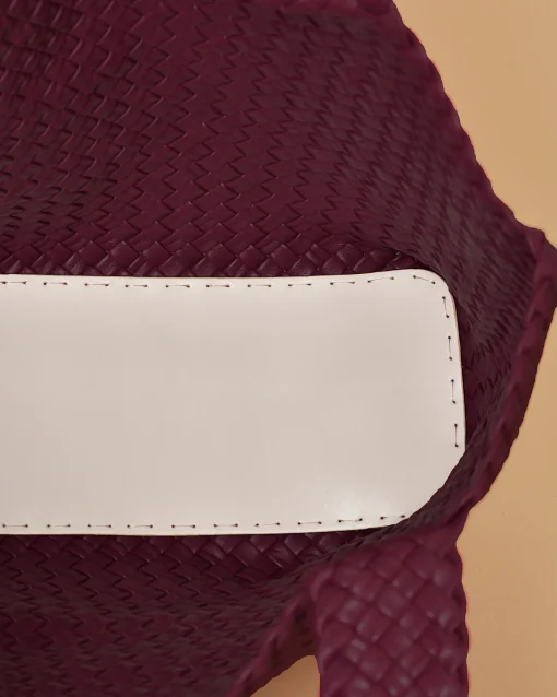 La Piscine Paris Sac en cuir tressé framboise Falorni*Femme Sacs