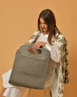 La Piscine Paris Sac en cuir tressé Falorni*Femme Sacs