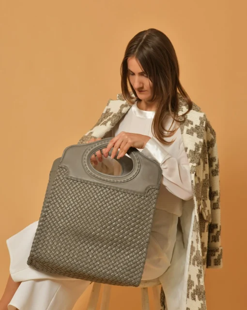 La Piscine Paris Sac en cuir tressé Falorni*Femme Sacs