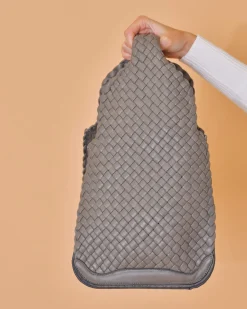La Piscine Paris Sac en cuir tressé foncé Falorni*Femme Sacs