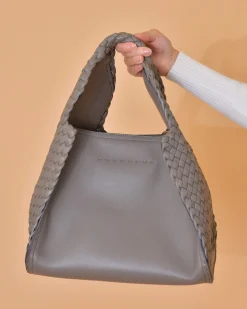 La Piscine Paris Sac en cuir tressé foncé Falorni*Femme Sacs