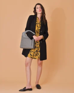 La Piscine Paris Sac en cuir tressé foncé Falorni*Femme Sacs