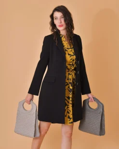 La Piscine Paris Sac en cuir tressé foncé Falorni*Femme Sacs