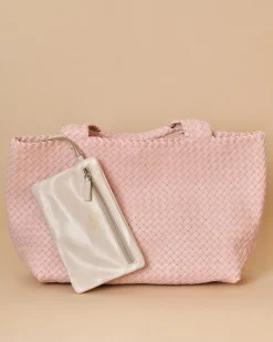 La Piscine Paris Sac en cuir tressé clair Falorni*Femme Sacs
