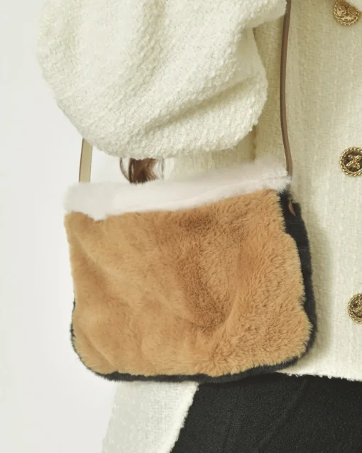 La Piscine Paris Sac en fausse fourrure camel Anita Bilardi*Femme Sacs