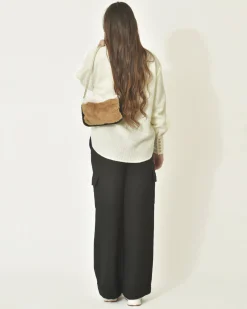 La Piscine Paris Sac en fausse fourrure camel Anita Bilardi*Femme Sacs