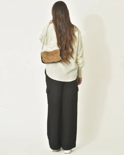 La Piscine Paris Sac en fausse fourrure camel Anita Bilardi*Femme Sacs