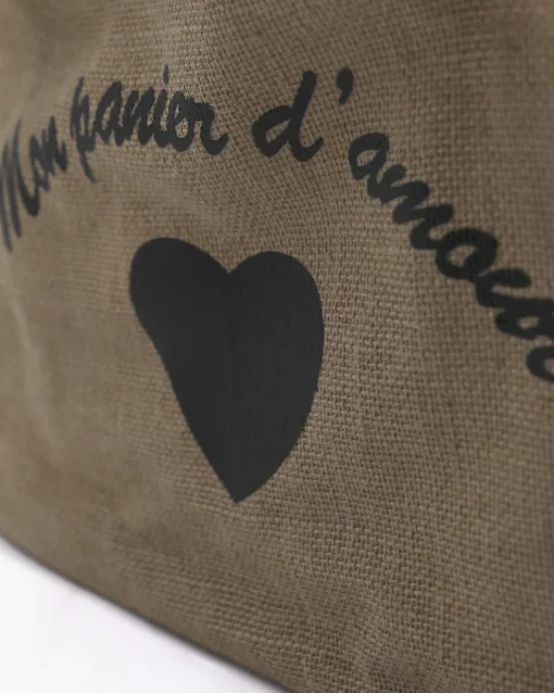 La Piscine Paris Sac en toile de jute "Mon panier d'amour"*Femme Sacs