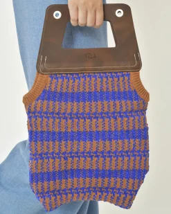 La Piscine Paris Sac en tricot bicolore Tela*Femme Sacs