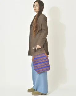 La Piscine Paris Sac en tricot bicolore Tela*Femme Sacs