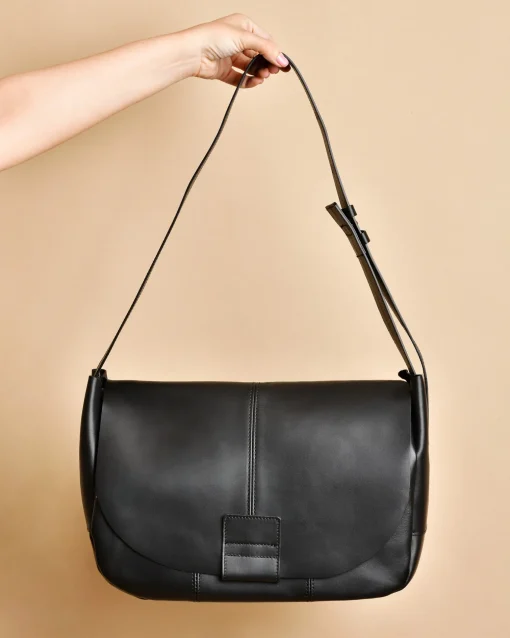 La Piscine Paris Sac porté épaule en cuir grand format Falorni*Femme Sacs