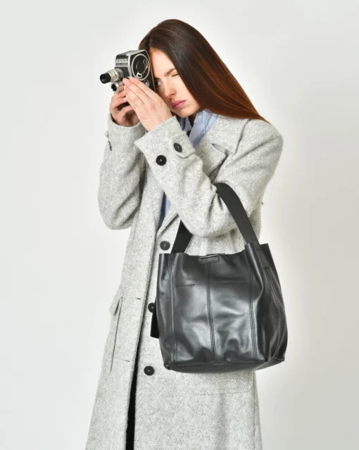 La Piscine Paris Sac porté épaule en cuir Falorni*Femme Sacs