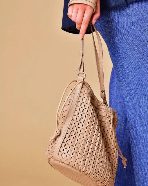 La Piscine Paris Sac porté épaule en cuir perforé Anita Bilardi*Femme Sacs