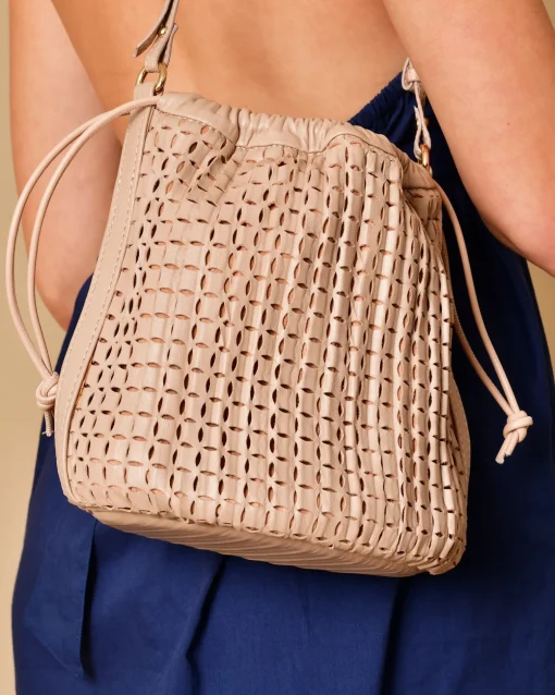 La Piscine Paris Sac porté épaule en cuir perforé Anita Bilardi*Femme Sacs