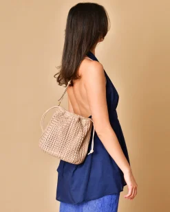 La Piscine Paris Sac porté épaule en cuir perforé Anita Bilardi*Femme Sacs