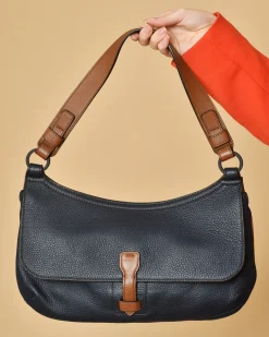 La Piscine Paris Sac porté épaule en cuir texturé Falorni*Femme Sacs