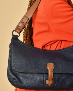 La Piscine Paris Sac porté épaule en cuir texturé Falorni*Femme Sacs