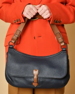 La Piscine Paris Sac porté épaule en cuir texturé Falorni*Femme Sacs