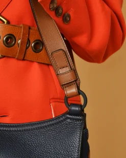 La Piscine Paris Sac porté épaule en cuir texturé Falorni*Femme Sacs