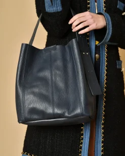 La Piscine Paris Sac porté épaule en cuir texturé Falorni*Femme Sacs