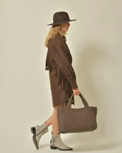 La Piscine Paris Sac porté épaule en cuir tressé Falorni*Femme Sacs