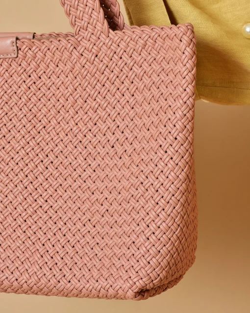 La Piscine Paris Sac porté épaule en cuir tressé poudré Falorni*Femme Sacs