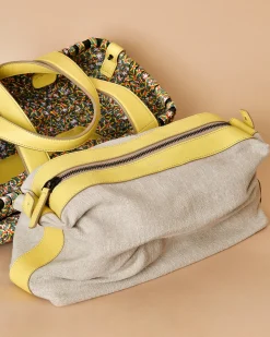 La Piscine Paris Sac porté épaule en cuir tressé avec trousse amovible Falorni*Femme Sacs