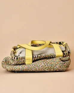La Piscine Paris Sac porté épaule en cuir tressé avec trousse amovible Falorni*Femme Sacs