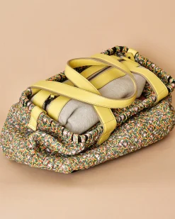 La Piscine Paris Sac porté épaule en cuir tressé avec trousse amovible Falorni*Femme Sacs