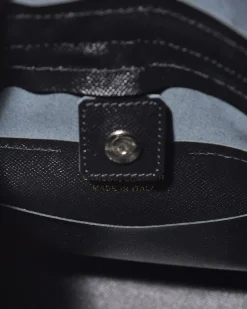 La Piscine Paris Sac sceau en cuir grainé avec chaîne argenté Falorni*Femme Sacs