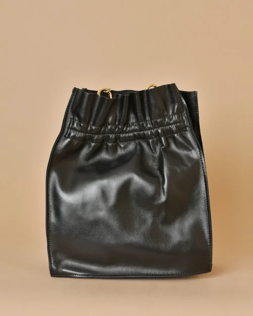 La Piscine Paris Sac sceau en cuir avec chaîne doré Falorni*Femme Sacs