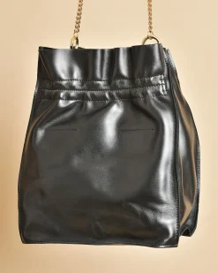 La Piscine Paris Sac sceau en cuir avec chaîne doré Falorni*Femme Sacs