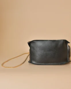 La Piscine Paris Sac sceau en cuir avec chaîne doré Falorni*Femme Sacs