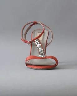 La Piscine Paris Sandales à brides en satin à cristaux Valentino Garavani*Femme Chaussures