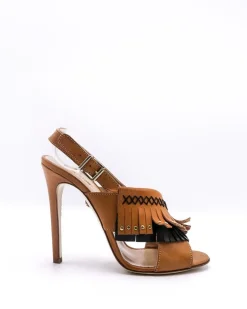 La Piscine Paris Sandales en cuir à franges Just Cavalli.*Femme Chaussures