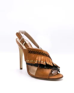 La Piscine Paris Sandales en cuir à franges Just Cavalli.*Femme Chaussures