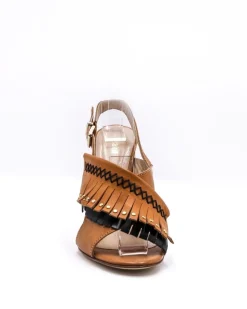 La Piscine Paris Sandales en cuir à franges Just Cavalli.*Femme Chaussures