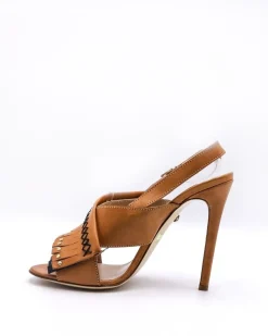 La Piscine Paris Sandales en cuir à franges Just Cavalli.*Femme Chaussures