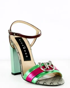 La Piscine Paris Sandales en cuir à logo John Richmond*Femme Chaussures