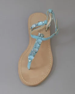 La Piscine Paris Sandales en daim incrustée de cristaux Blumarine*Femme Chaussures