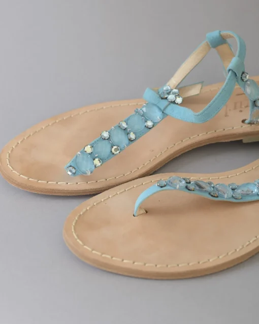 La Piscine Paris Sandales en daim incrustée de cristaux Blumarine*Femme Chaussures