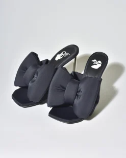 La Piscine Paris Sandales en tissu à nœud Off White*Femme Chaussures