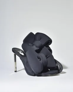 La Piscine Paris Sandales en tissu à nœud Off White*Femme Chaussures