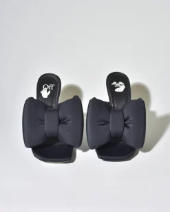 La Piscine Paris Sandales en tissu à nœud Off White*Femme Chaussures